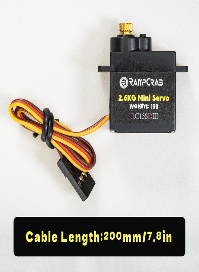 سيرفو توجيه RampCrab مع ذراع سيرفو لسيارة التحكم عن بعد AX24 SCX24، قطع غيار مُحسّنة لسيارات Axial SCX24 وAX24، ذراع أسود - Image 3